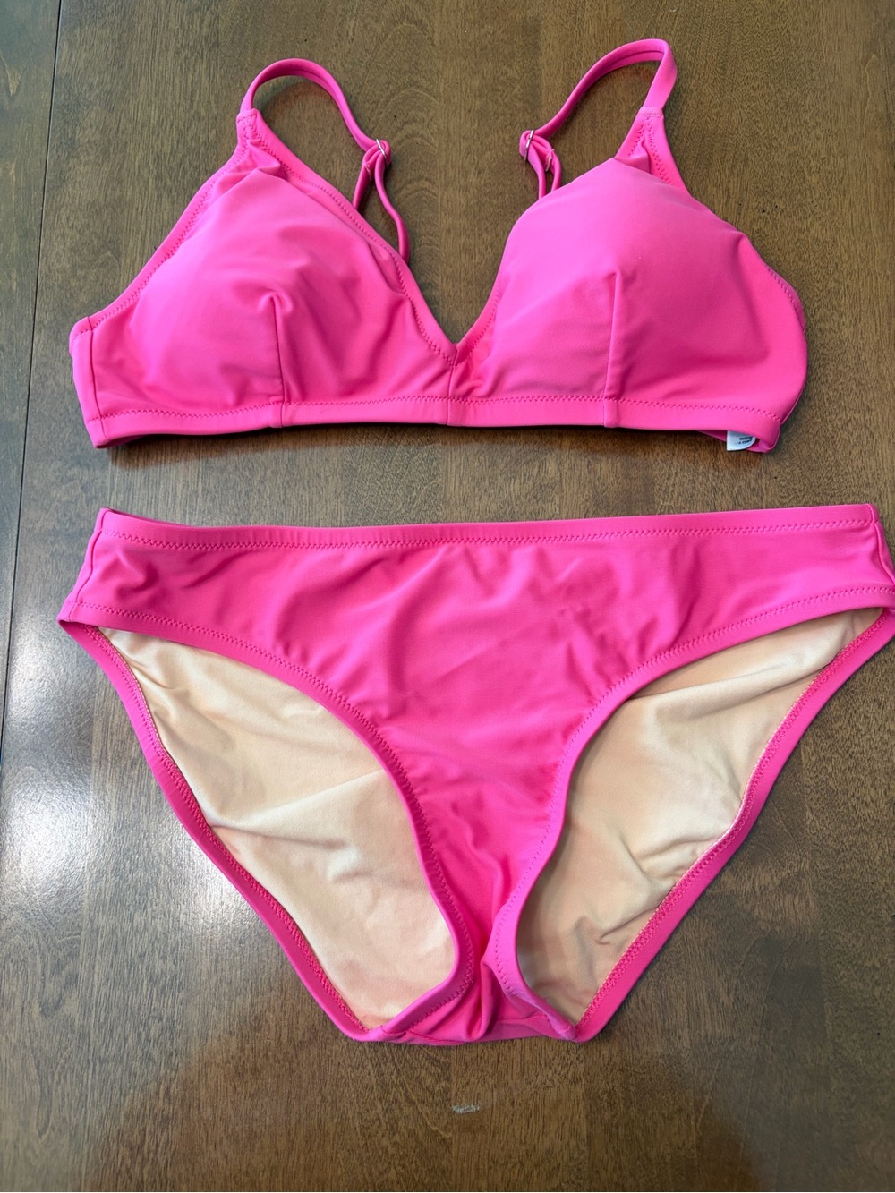 J. Crew Factory hot pink bikini swimsuit size M & S